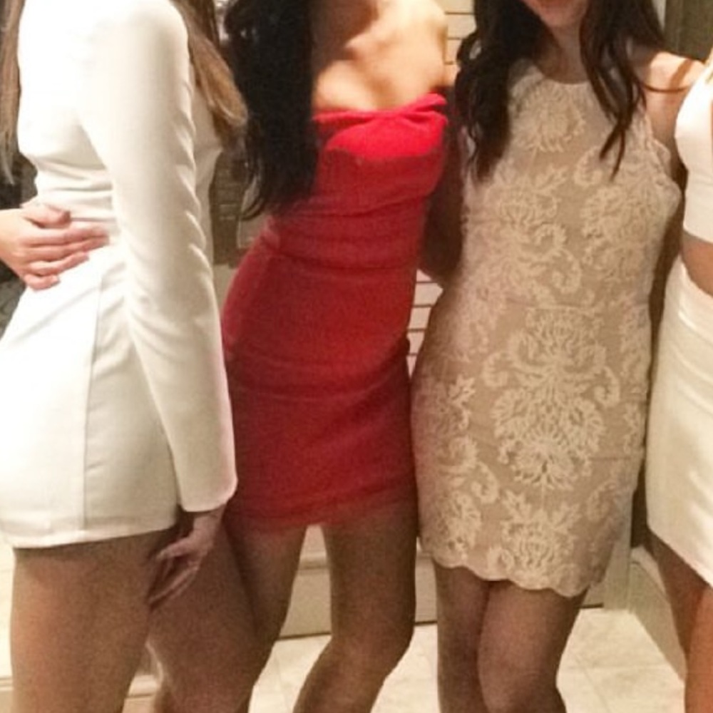 Forever 21 Red bondage dress